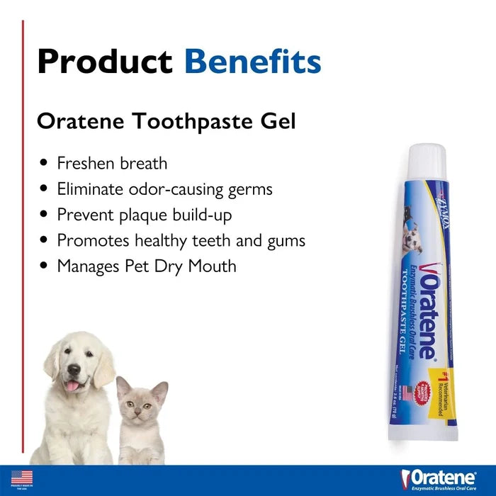Zymox Oratene Brushless Toothpaste Gel 2.5oz